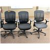 Image 3 : L2 - 5pc - Black Rolling Adjustable Office Chairs
