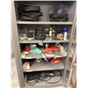 Image 1 : L2 - Contents of Cabinet - Tesla Charging Cable Bags, Charger Adapters, Charging Cable, Misc. Items