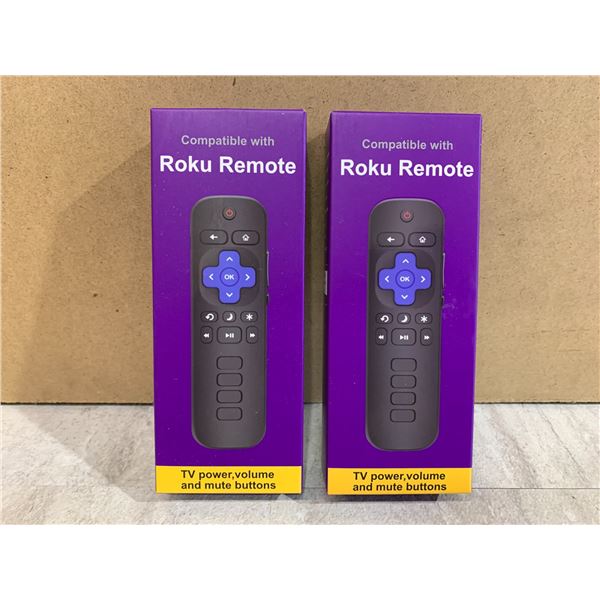 2 Pack Of Roku TV Remotes