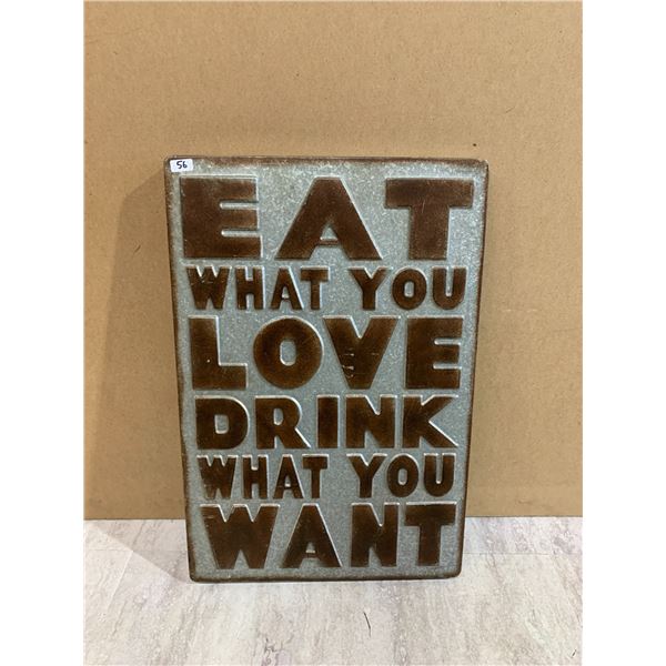 Metal Inspirational Sign
