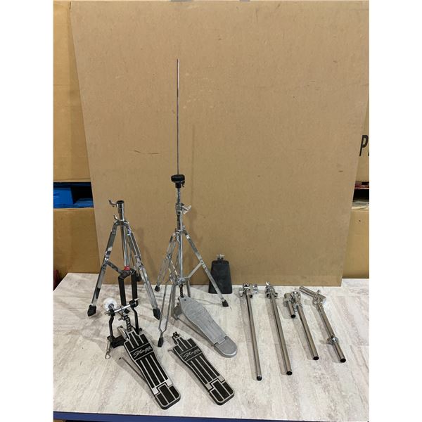 Mixed Drum Hardware Lot - DW Hi-Hat Stand, 2 Stagg Pedals, Stands & Accessories