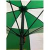 Image 5 : Green And White Golf Umbrella With Ball Receiver Handle