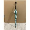 Image 9 : Green And White Golf Umbrella With Ball Receiver Handle