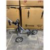 Image 6 : Express Foldable 3 Wheel Golf Bag Pushcart - Gray