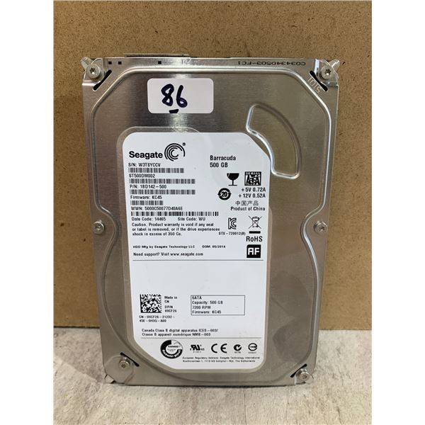 Seagate 500 GB Computer Hard Drive