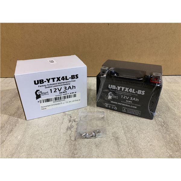Replacement 2014 Honda CRF110F 110CC Factory Activated Maintenance Free, Motorcycle Battery