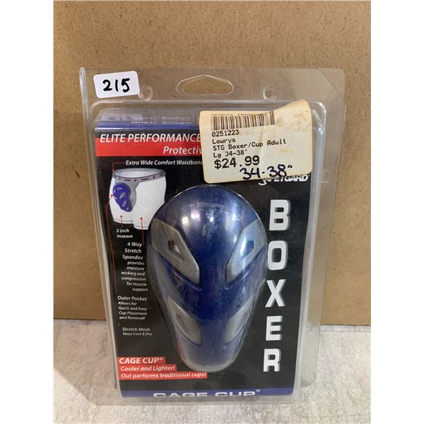 Safetgard Supporter With Cage Cup - Adult Large 160 - 180 Lbs Ages 12 - Up