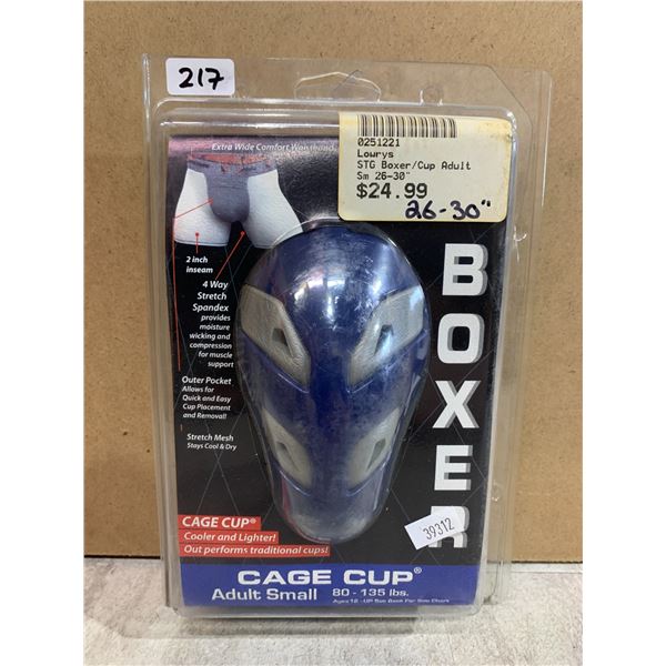 Safetgard Supporter With Cage Cup - Adult Small 80 - 136 Lbs Ages 12 - Up