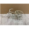 Image 2 : Metal Wire White Bicycle Basket