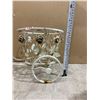 Image 3 : Metal Wire White Bicycle Basket