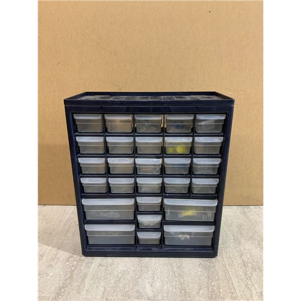 Prograde 39 Drawer Bin Hardware Organizer - Includes Assortment Of Screws