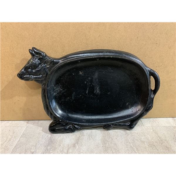 Iron Sizzler Platter - Cow Shaped