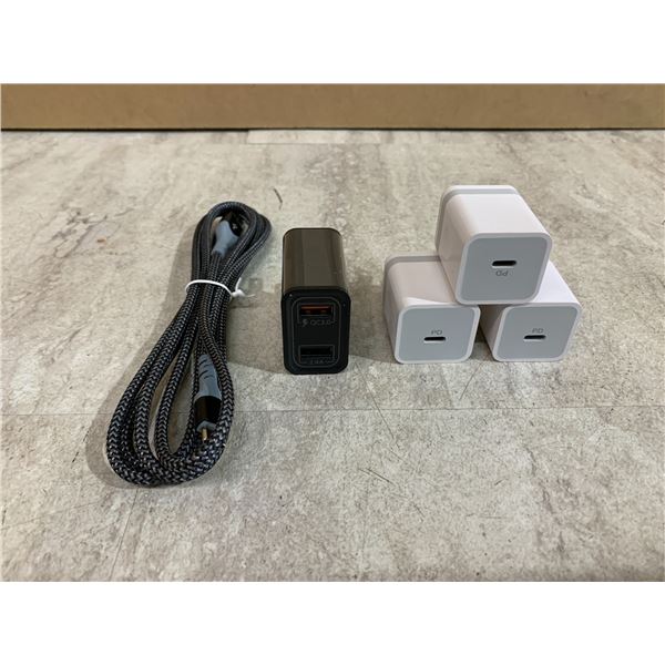 Dual Port 30W Quick Charge 3.0 Charger Block & USB-C Power Adapter