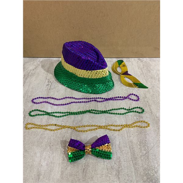 6 PCS Mardi Gras Costume Accessories Set