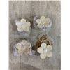 Image 1 : Magnetic Curtain Tiebacks - Flower Shaped