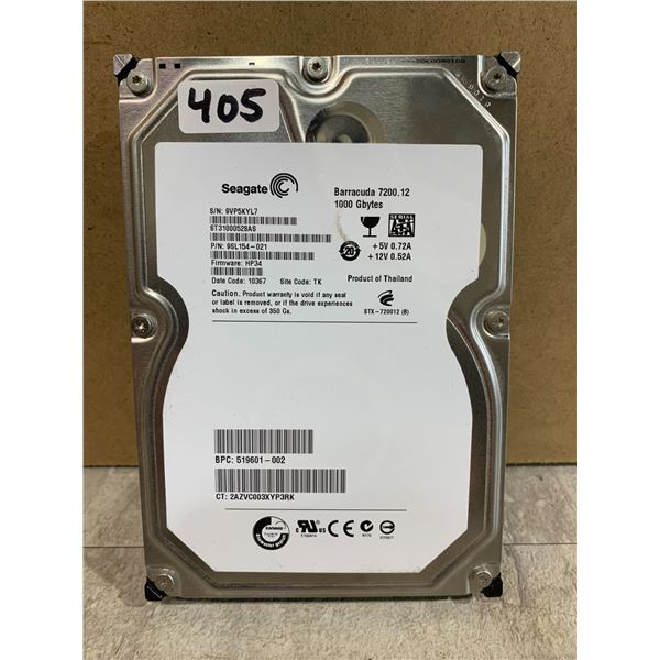 Seagate 1.0 TB Computer Hard Drive - Formatted