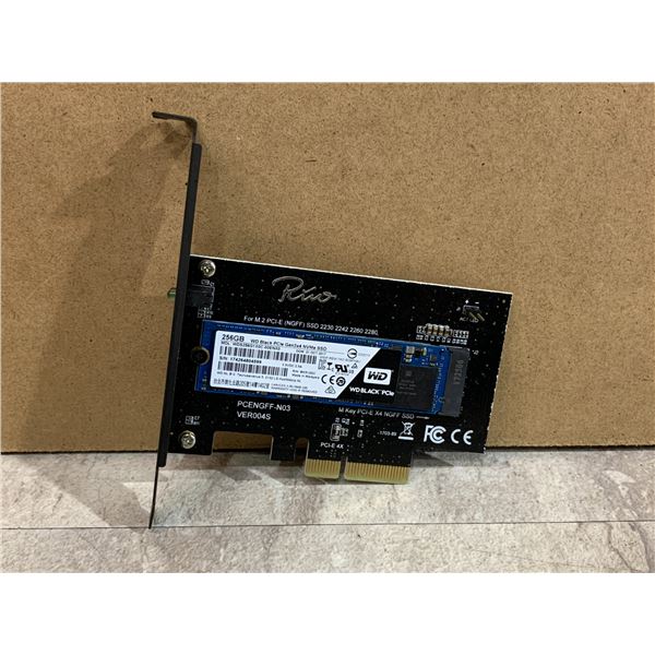 WD Black 256GB PCIe NVMe SSD - Model No: WDS256G1X0C-00ENX0