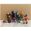 Image 1 : Assortment Of 9 Different Action Figures - WWE, Spiderman, He-Man, etc..