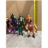 Image 2 : Assortment Of 9 Different Action Figures - WWE, Spiderman, He-Man, etc..