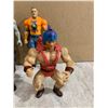 Image 3 : Assortment Of 9 Different Action Figures - WWE, Spiderman, He-Man, etc..