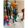 Image 7 : Assortment Of 9 Different Action Figures - WWE, Spiderman, He-Man, etc..
