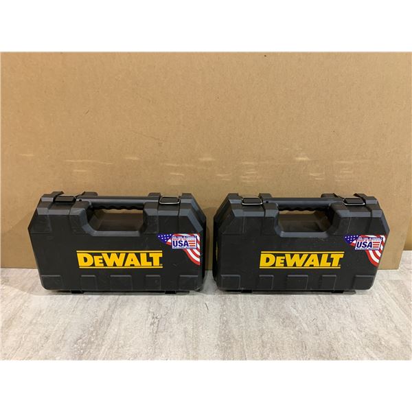 Lot Of 2 DeWalt Drill Cases (Does Not Include Drills) - Drill Model NO: DCF887M2 20V Max
