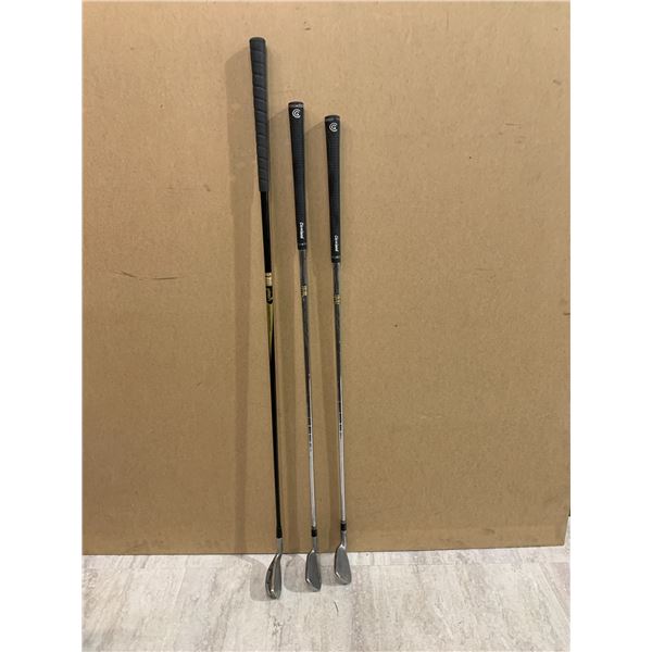 Lot Of 3 Golf Clubs - Alien Sport Driving Iron, Cleveland 9 & Cleveland 7 Irons