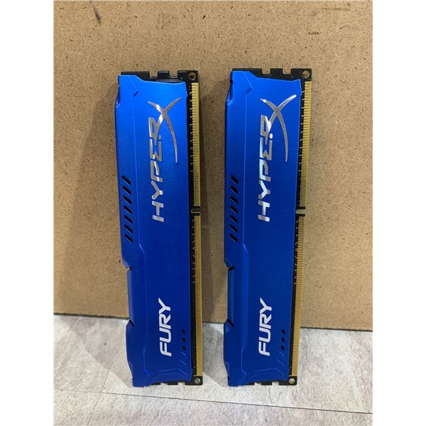 Lot Of 2 4GB Ram Sticks - Blue Kingston HyperX Fury DDR4