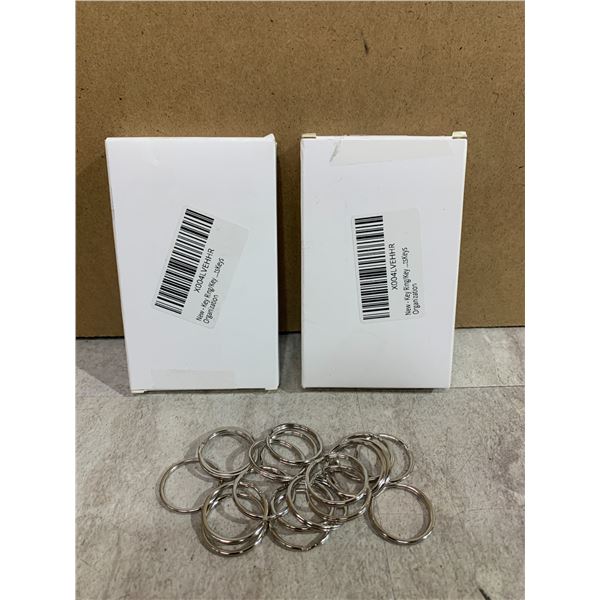 Lot Of 2 50 Pack Boxes Of 1in Key Rings