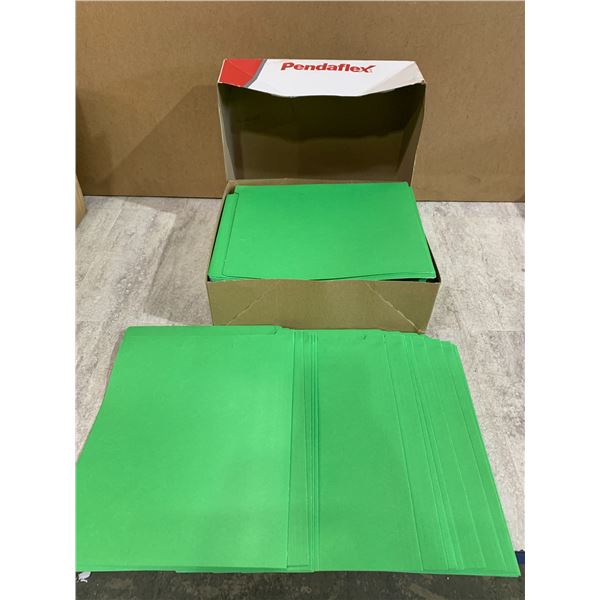 Large Box Of Pendaflex Green Folders