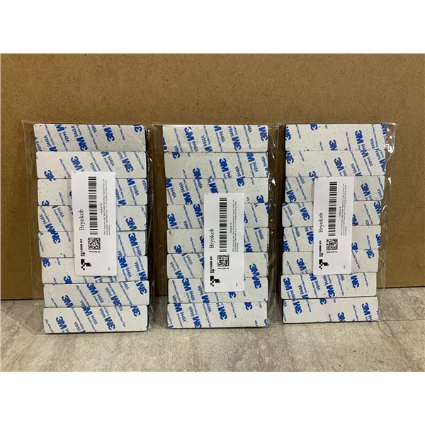 3M Velcro Stick On Patches - 3 Packs