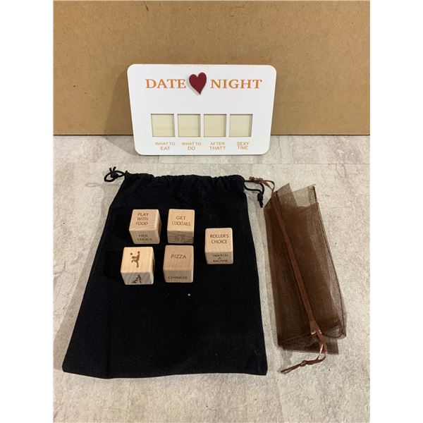 Leofeck Wooden Date Night Dice Set