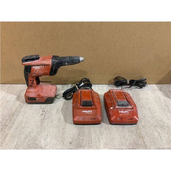Hilti SD 4500-A22 Cordles Drywall Screwdriver - 1 Battery - 2 Chargers