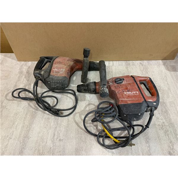 Lot Of 2 Hilti TE-Series Rotary Hammer Drills