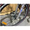 Image 3 : Silver DPX Dual-Suspension Mountain Bike - Orange Graphics - Rear End Shock