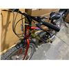 Image 8 : Free Spirit Frontier 18 Speed Mountain Bike - Black & Red Gradient Frame Finish