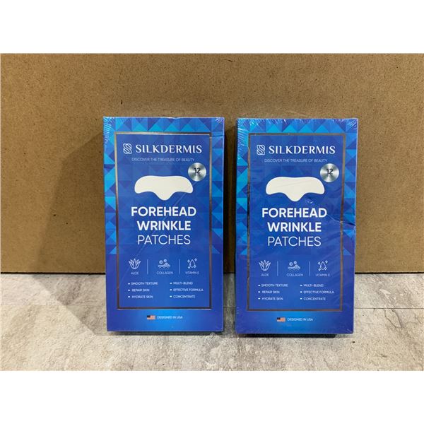 2 Pack - Forehead Wrinkle Patches - 12 PCS Per Box