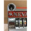 Image 3 : Nevada Reno Themed Mechanical Slot Machine - Includes 4 Coins