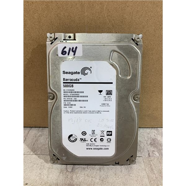 Seagate 500 GB Computer Hard Drive - Formatted