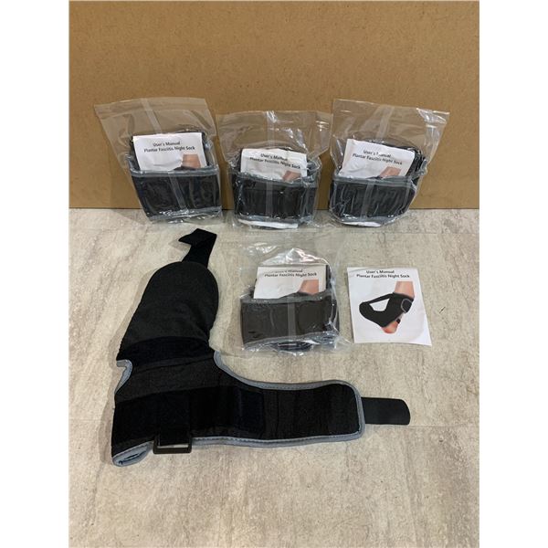 4 Pack - Plantar Fasciitis Night Splint Socks