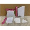 Image 1 : 6 PCS - Plastic Cake Scrapers & Smoothers