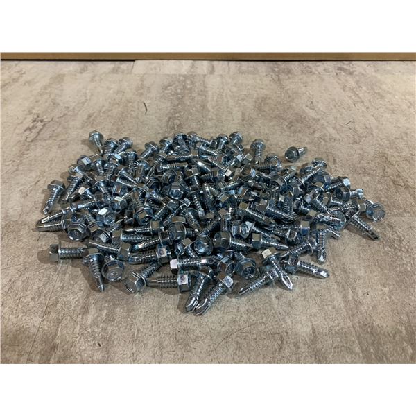 140 PCS - Zinc Plated Steel Hex Head Self Drilling Screws