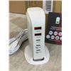 Image 2 : 5 Port USB Charging Station - White