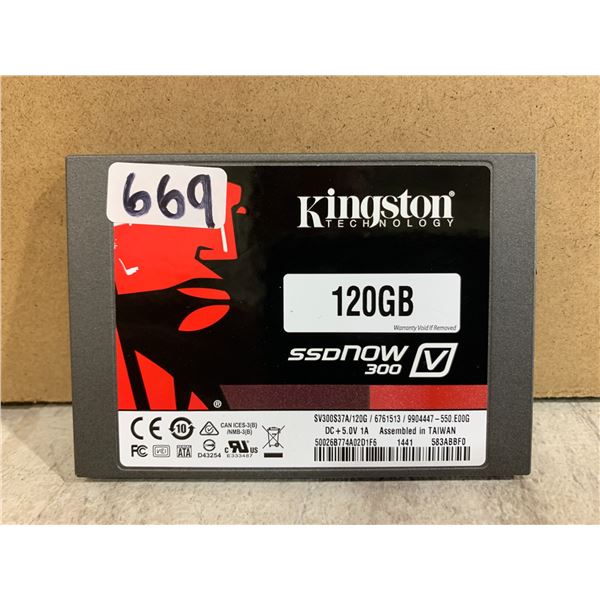 Kingston Technology SSDnow 300 - 120 GB Drive - Formatted