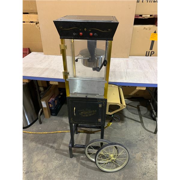 Movie Time Popcorn Rolling Cart - Powers On