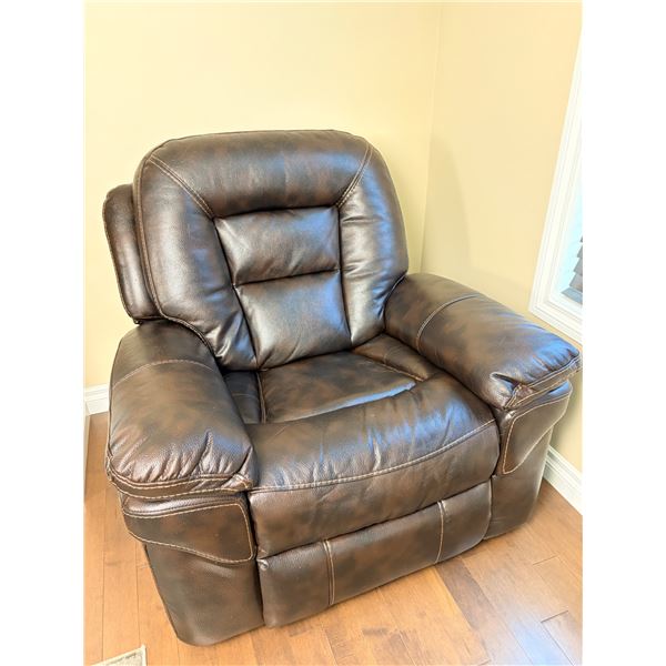 Faux Leather Recliner Armchair