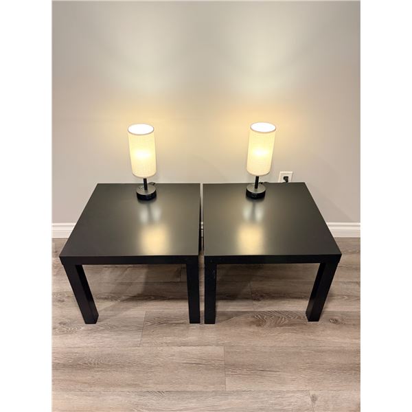 Matching Side Tables & Touch Lamps