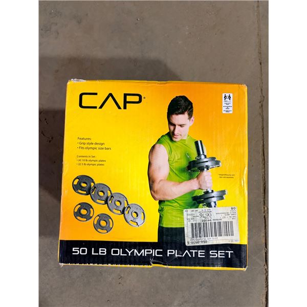 CAP 50lb Olympic Plate Set