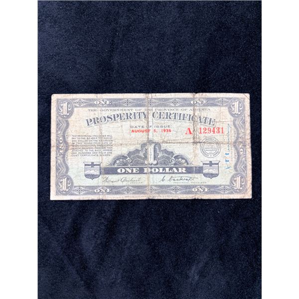 One Dollar Prosperity Certificate