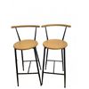 Image 1 : Wood and Metal Bar Stools